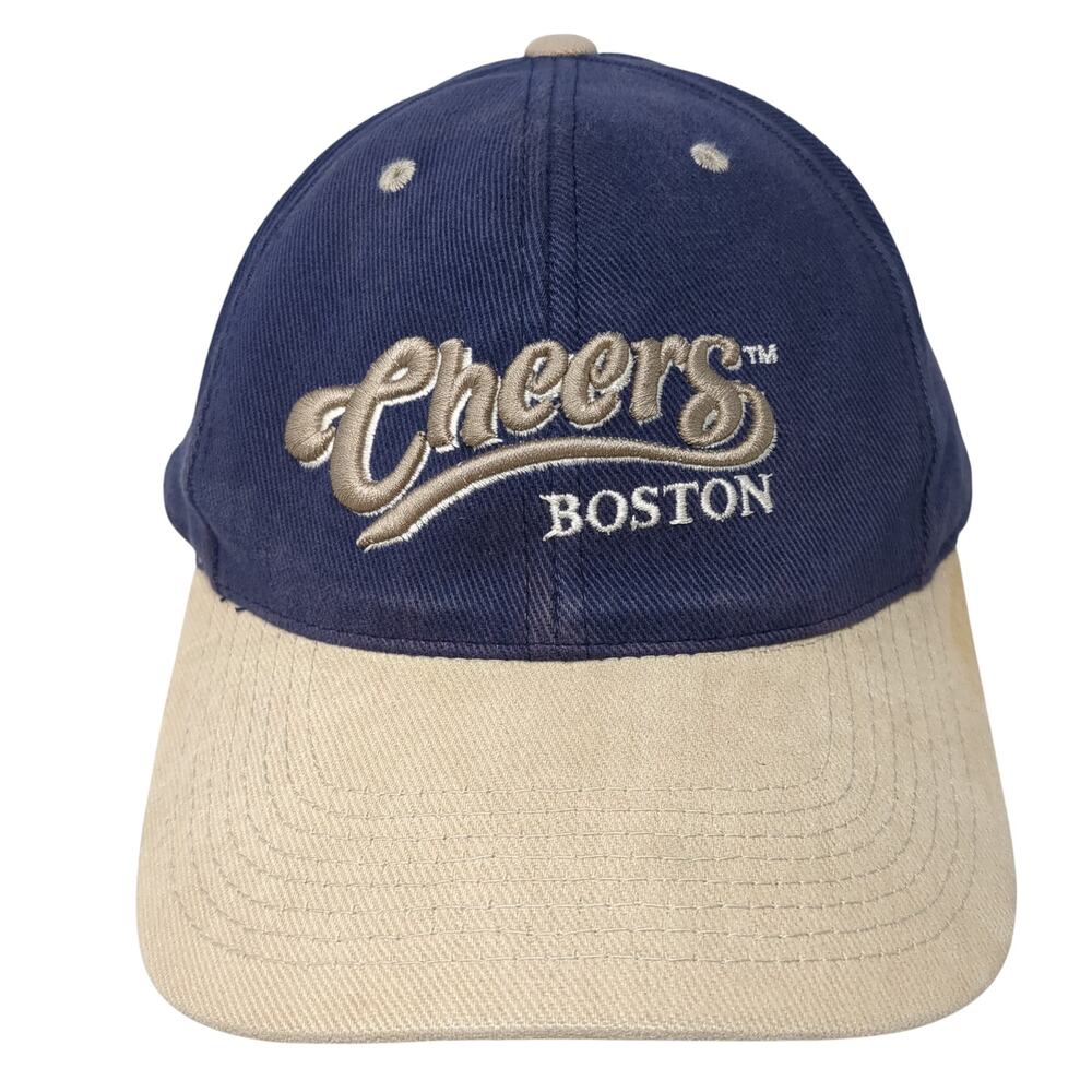 Cheers Boston Slideback Baseball Cap Blue One Size Adjustable Embroidered